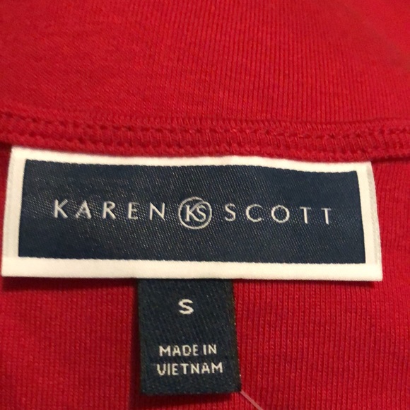 Karen Scott Elbow-Length Sleeve Top - Picture 4 of 5